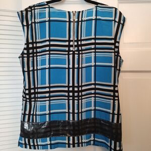 NY&Co Plaid shirt with banded feature